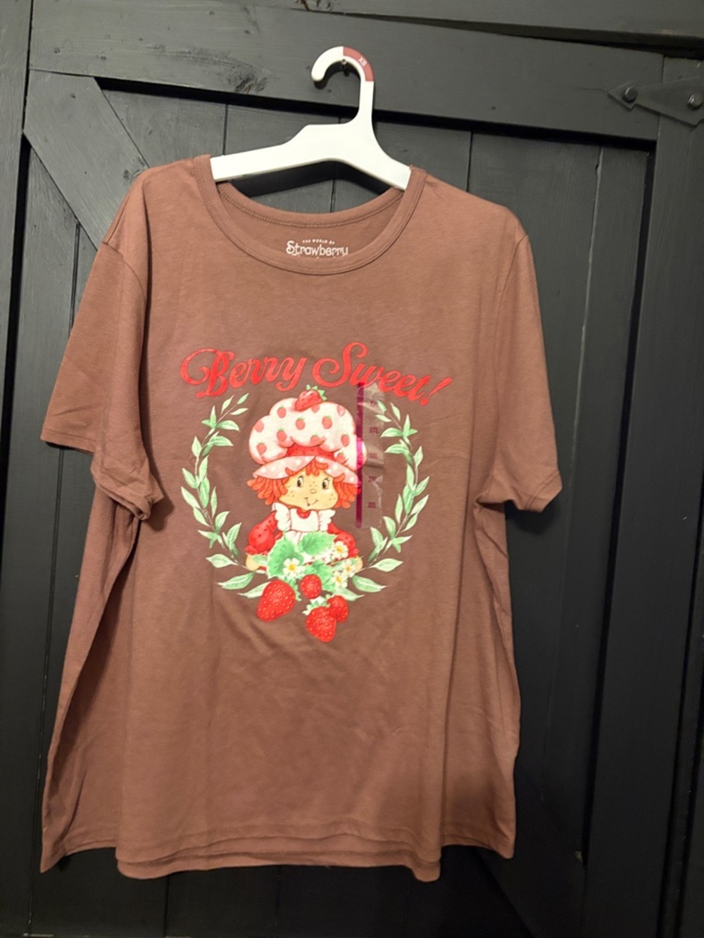 Strawberry Shortcake 'Berry Sweet' Brown Graphic Kids Tee